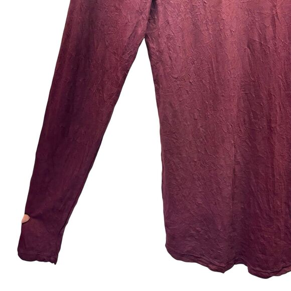 Cotton Citizen Shirt Mens Small Burgundy Classic Textured Long Sleeve Designer - Picture 4 of 14